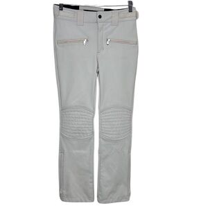 OOSC White Ski Snow High Waisted Pants Women Size S BLEMISH